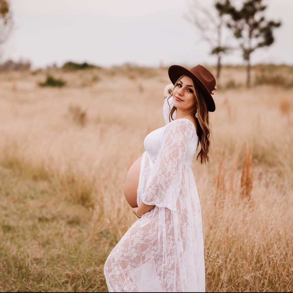 Pink Blush Maternity Gown